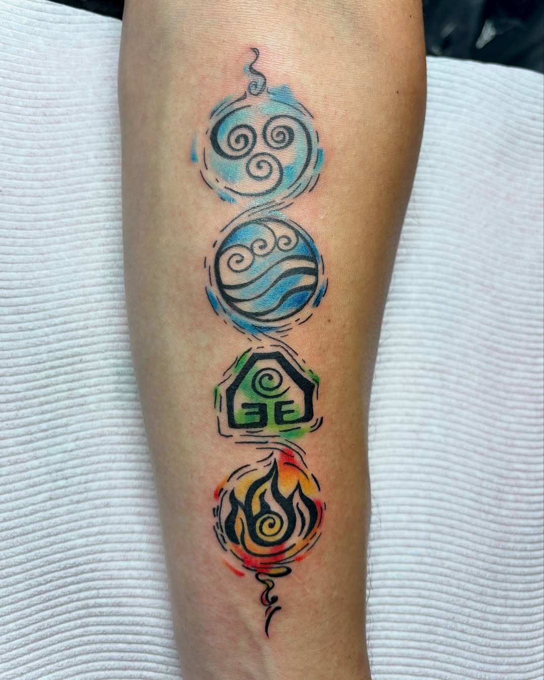 Custom fine line tattoo
